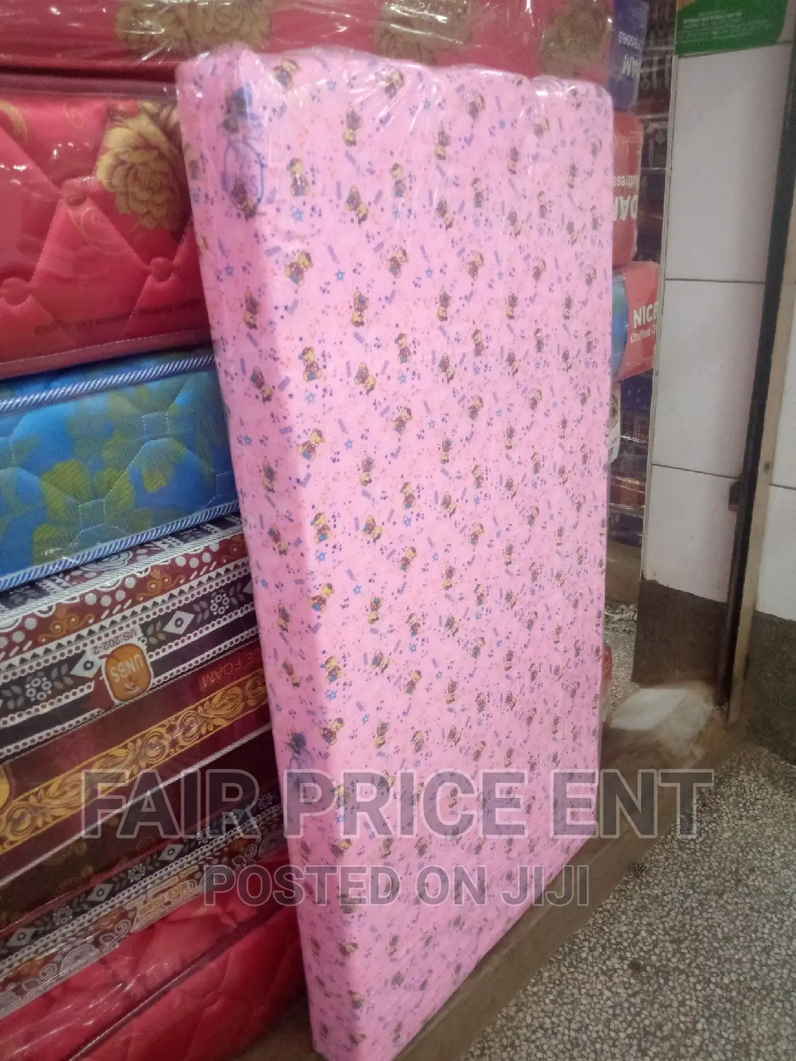 Baby Mattress.4x2x4inches.( Pink)