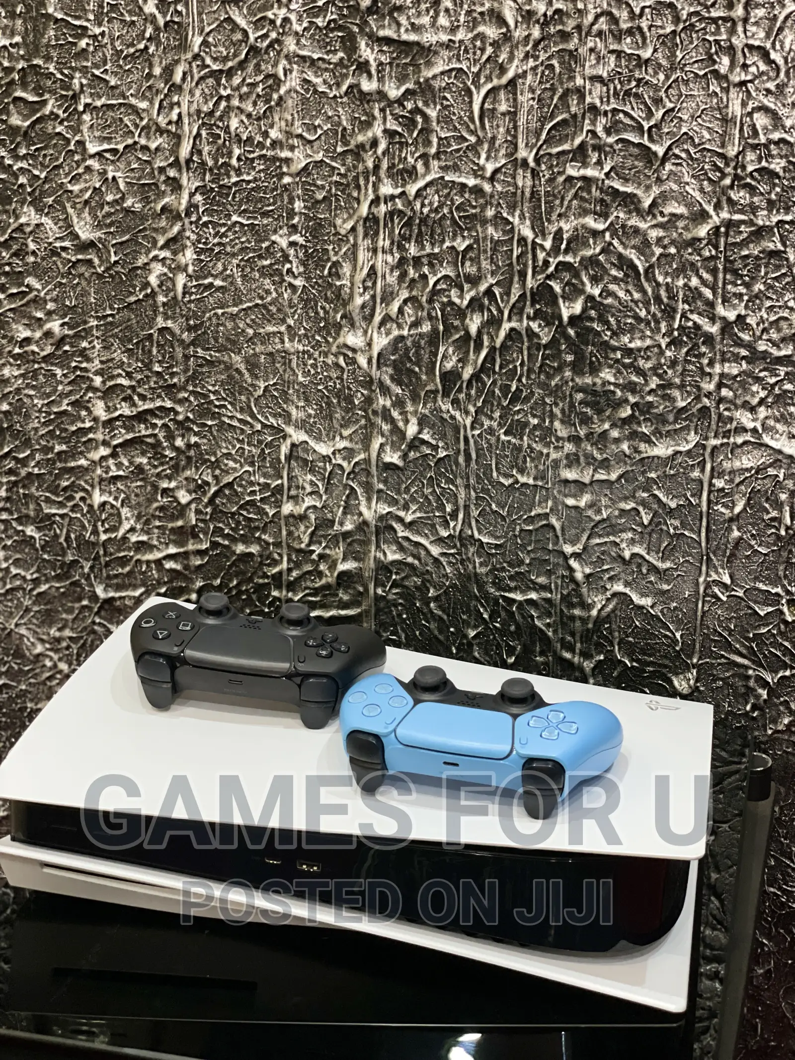 Ps5 Console Uk With Blue N Black Pad