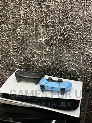 Ps5 Console Uk With Blue N Black Pad