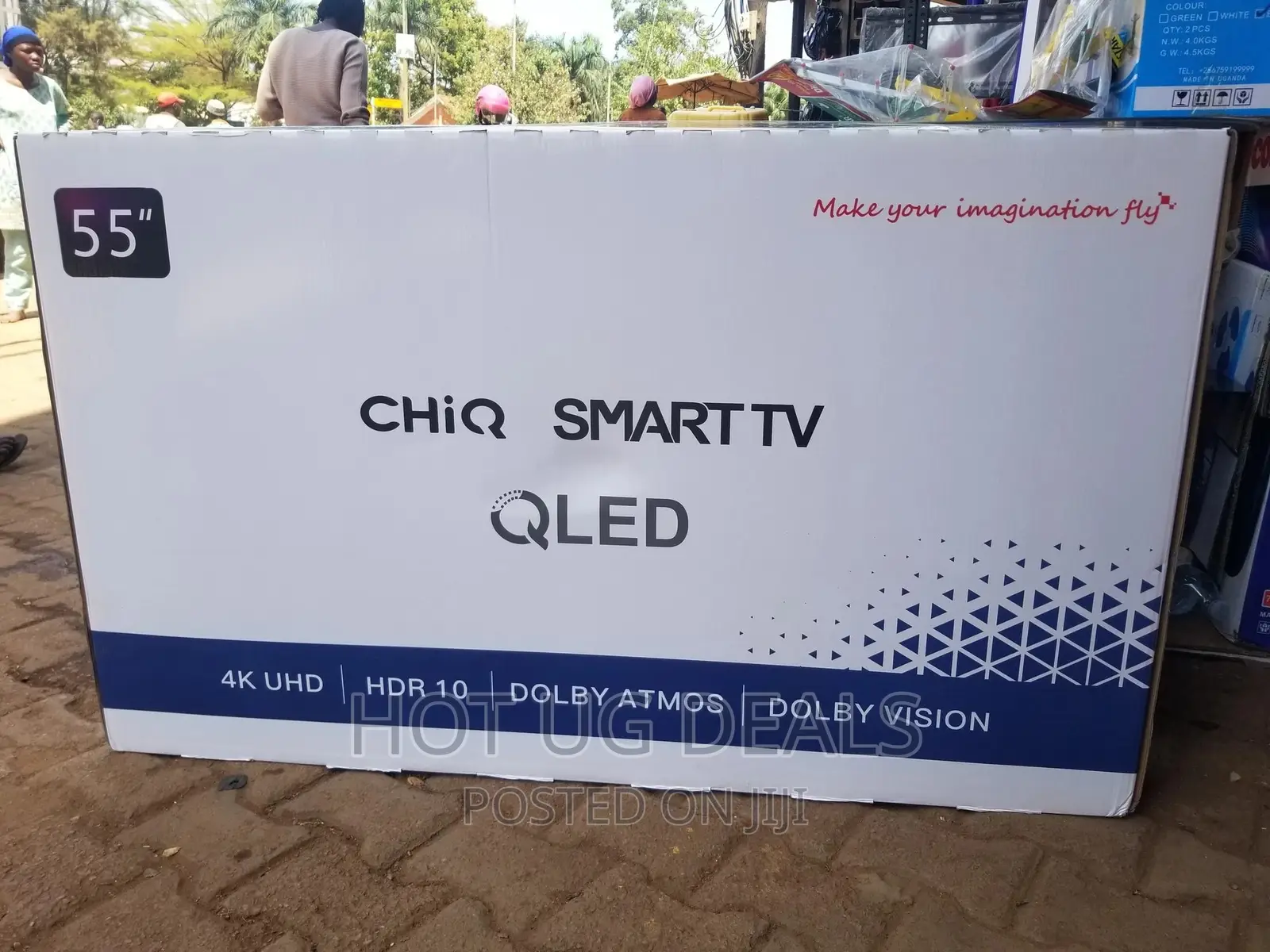 Chiq 55" Inch Uhd Led Smart Tv Youtube, Netflix