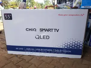Chiq 55" Inch Uhd Led Smart Tv Youtube, Netflix