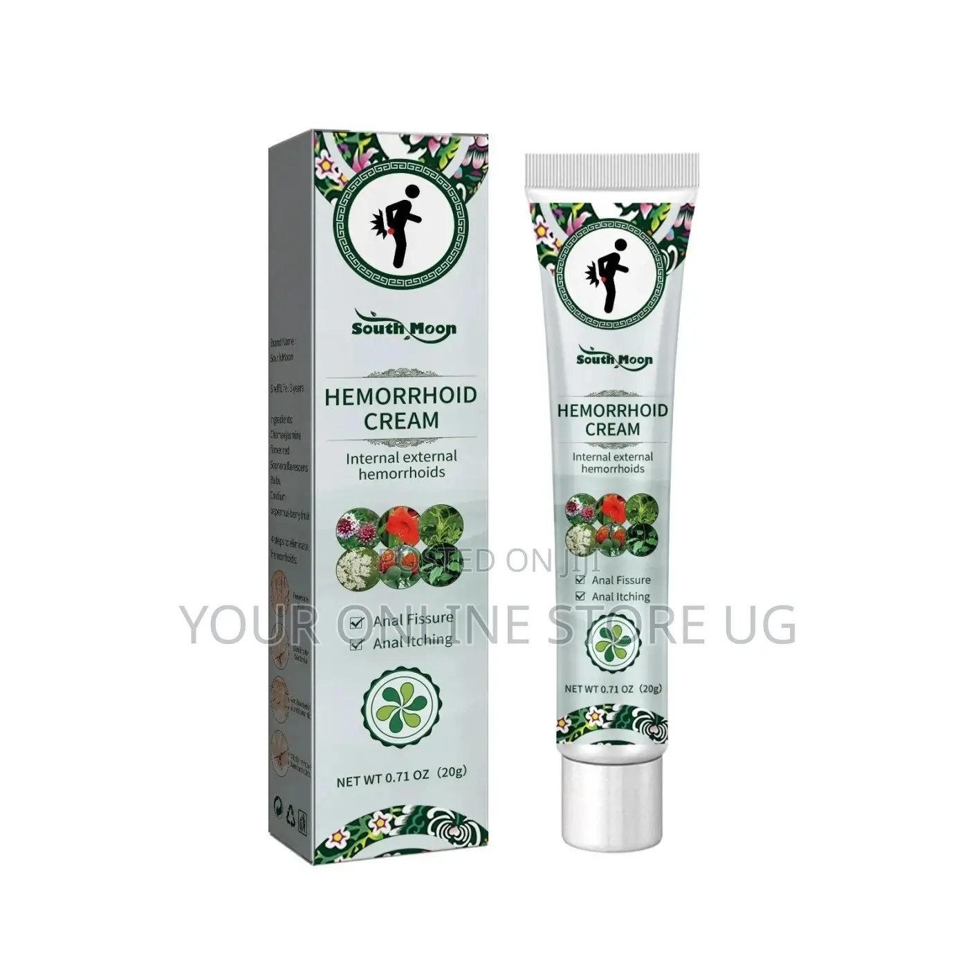2pcs South Moon Hemorrhoid Cream – Fast Relief Piles Treatment 20g