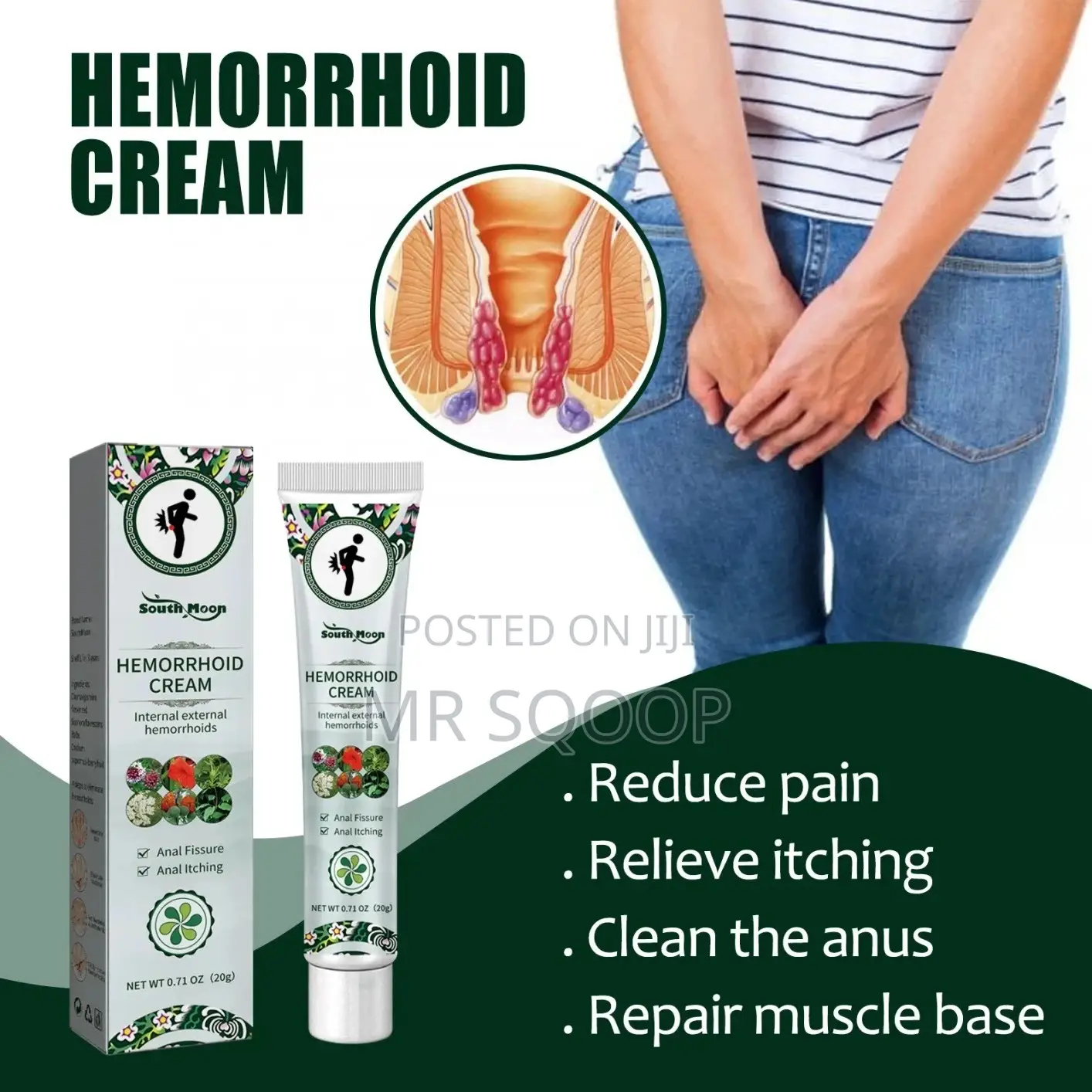 South Moon Hemorrhoid Cream – Fast Relief Piles Treatment 20g