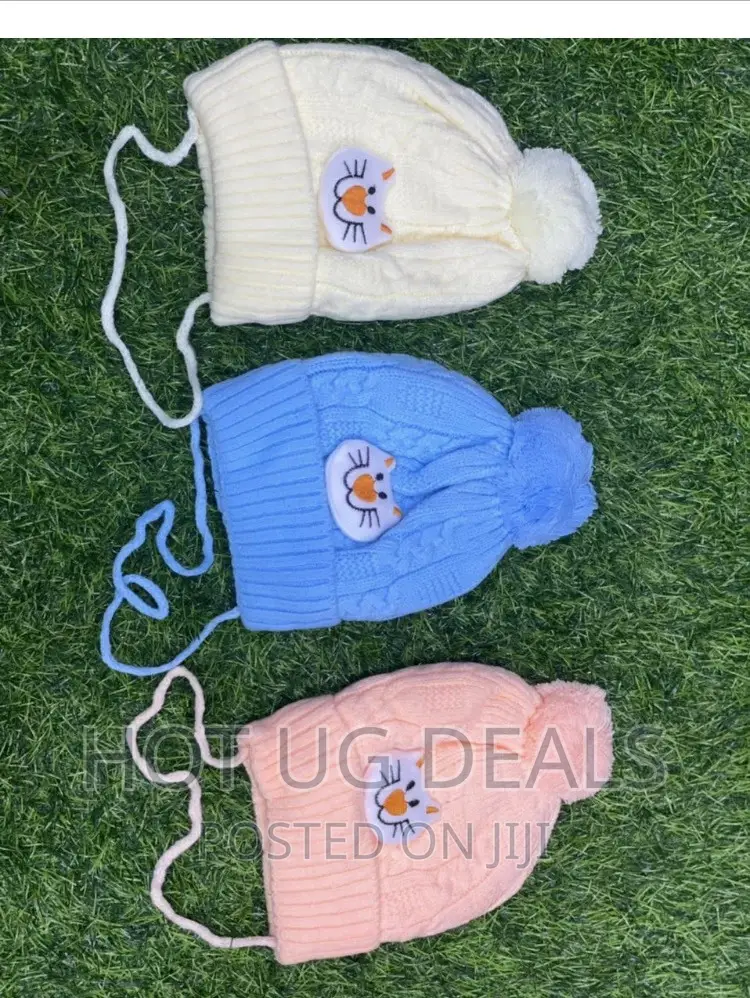 3pcs Baby Caps/Headgears- Colour May Vary