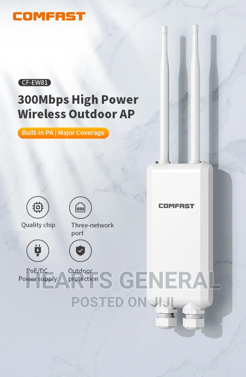 Outdoor Wireless Access Point 300mps ( Comfast )
