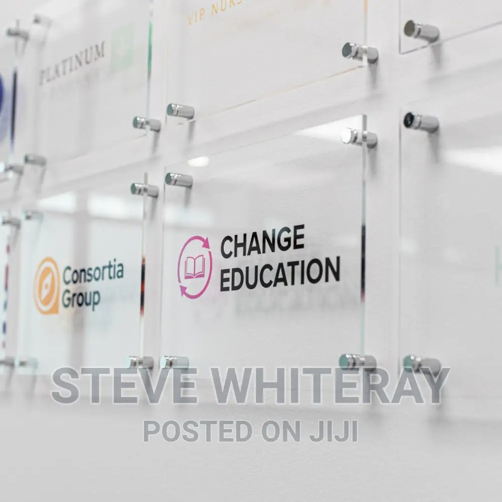 Office Transparent Wall Logo, and Acrylic