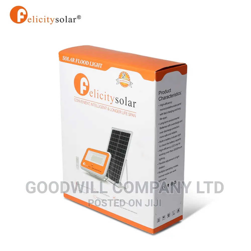 100w Felicity Solar Flood Light / Solar Security Light