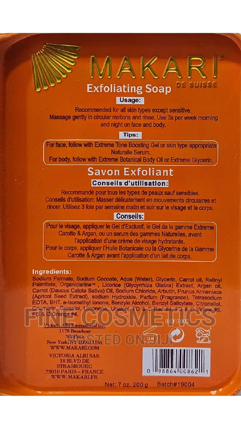 Original Makari Extreme Intense Argan+Carrot Oil Skin Toning