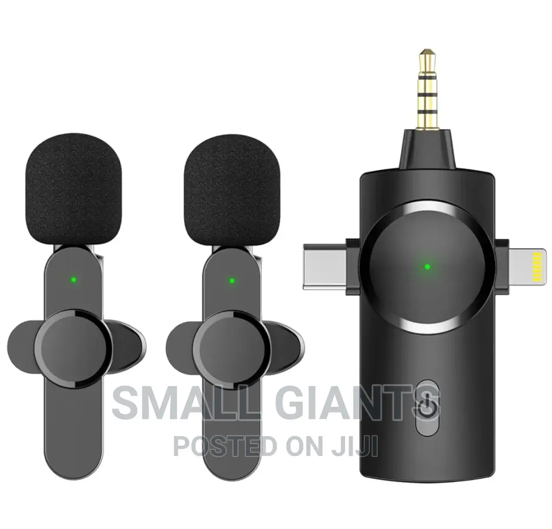 3 In 1 Noise Reduction Lavalier Mini Wireless Microphone