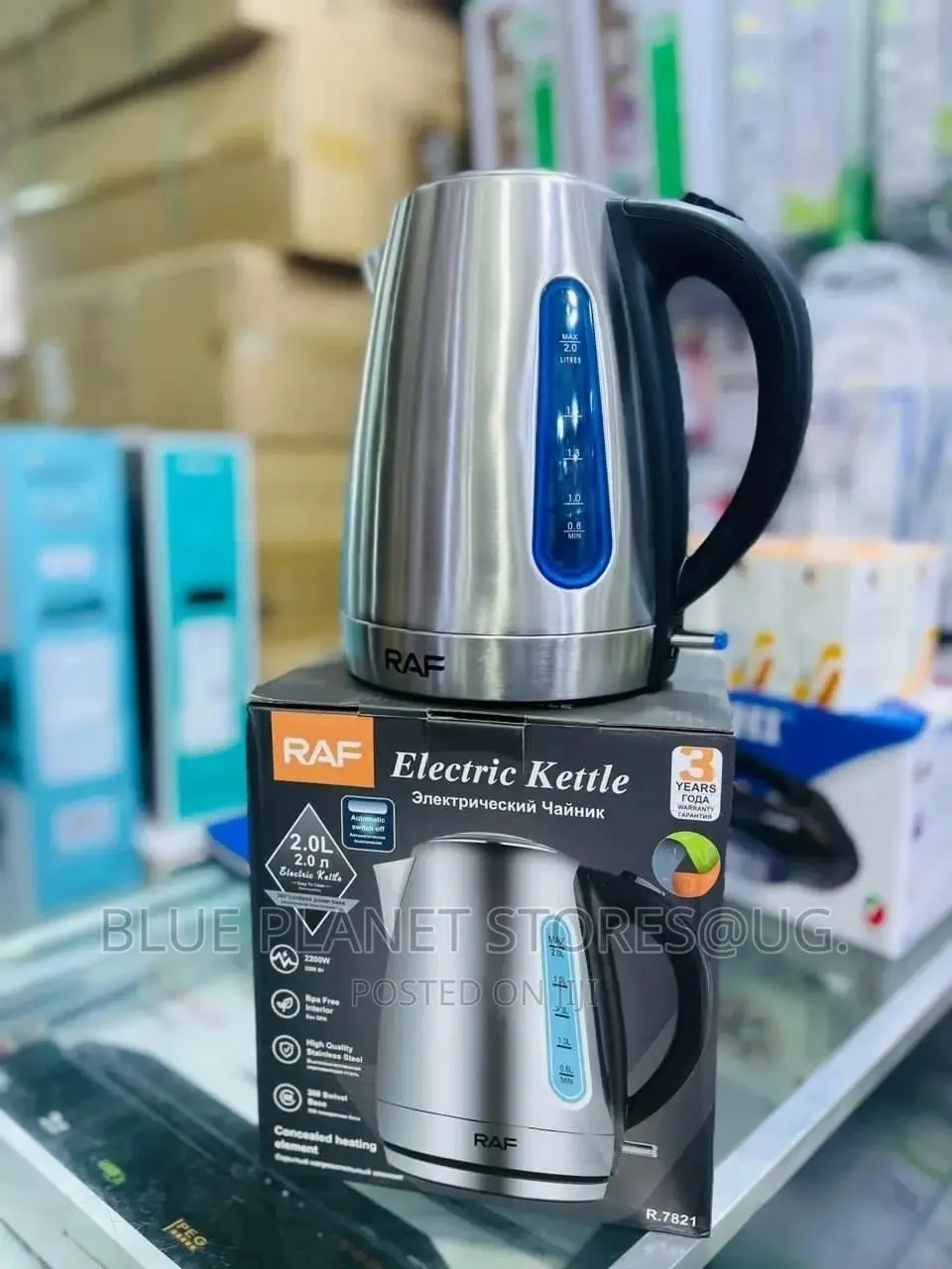 RAF 2.0litres Electric Kettles \\ 2200w \\ R.7821 