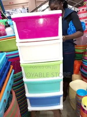 Plastic Cabinet Drawer Trolley