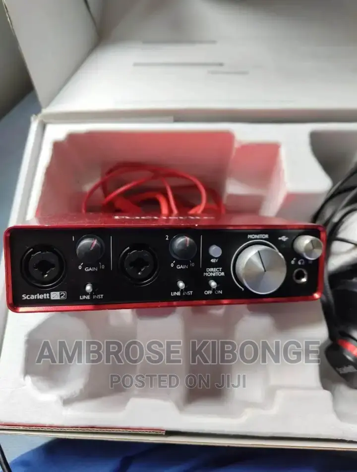 High Quality Focusrite 2i2 SCARLETT 2nd GEN Audio Interface.