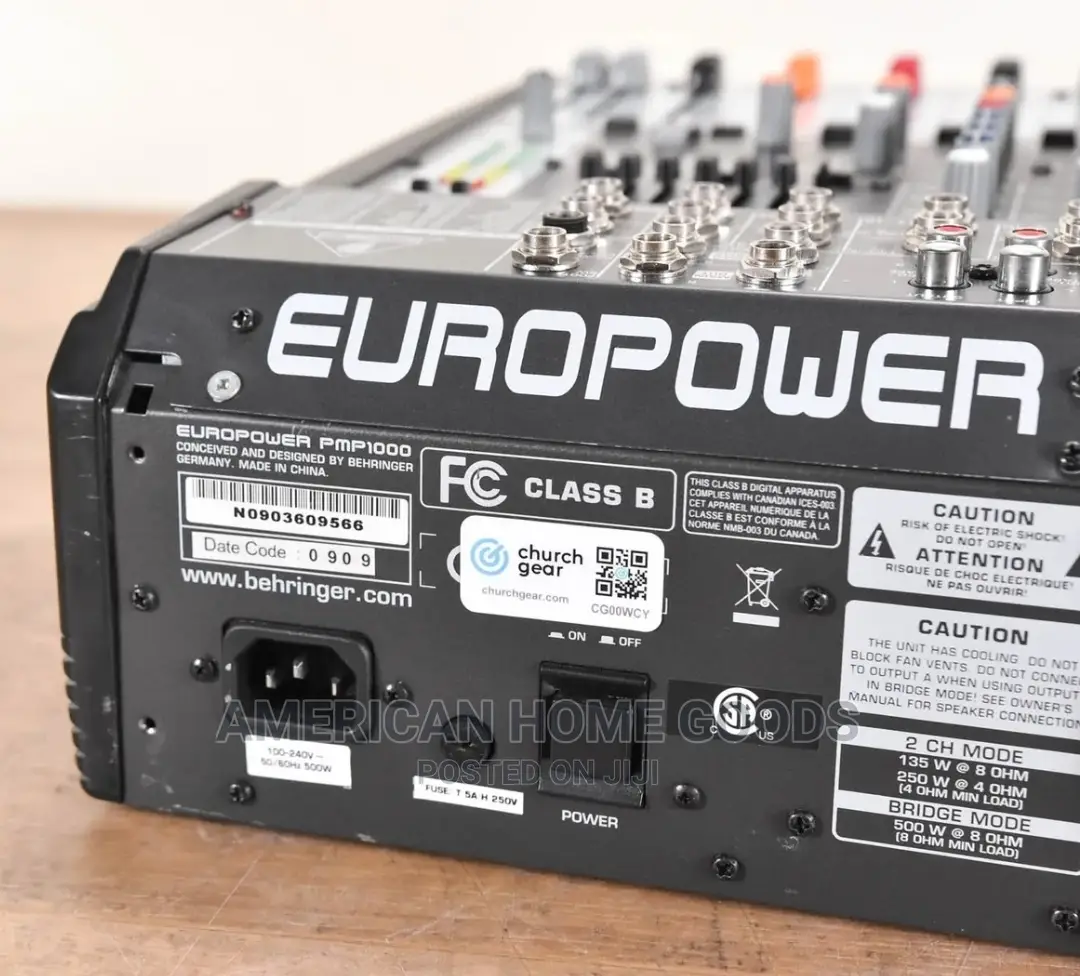 Behringer Europower PMP1000 500W 12-Channel Powered Mixer