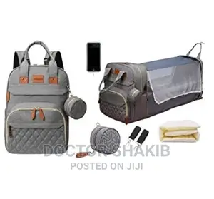 Multifunction Baby Diaper Bag Backpack and Bed