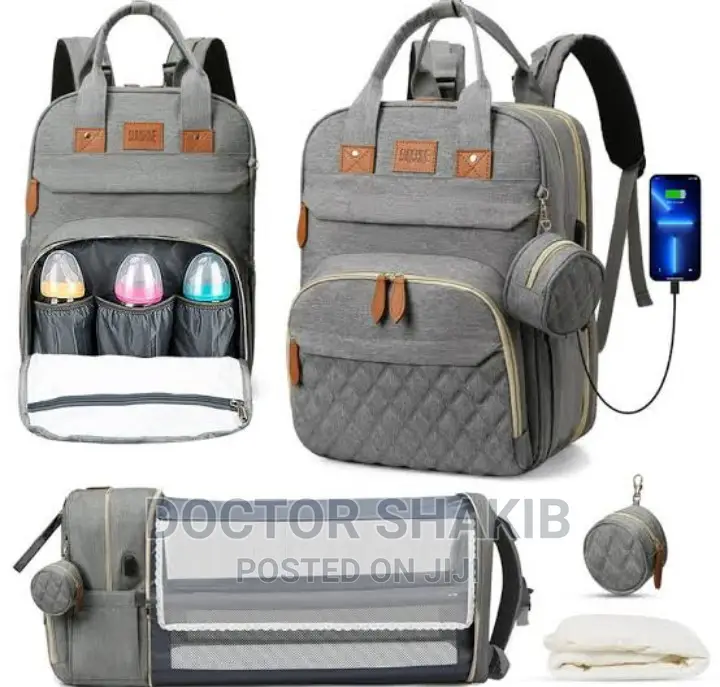 Multifunction Baby Diaper Bag Backpack and Bed