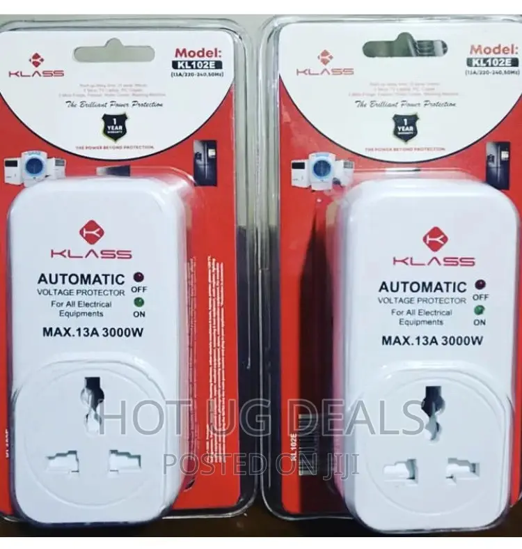 Pack Of 2pcs Klass Power Guard Voltage Protection 13amp