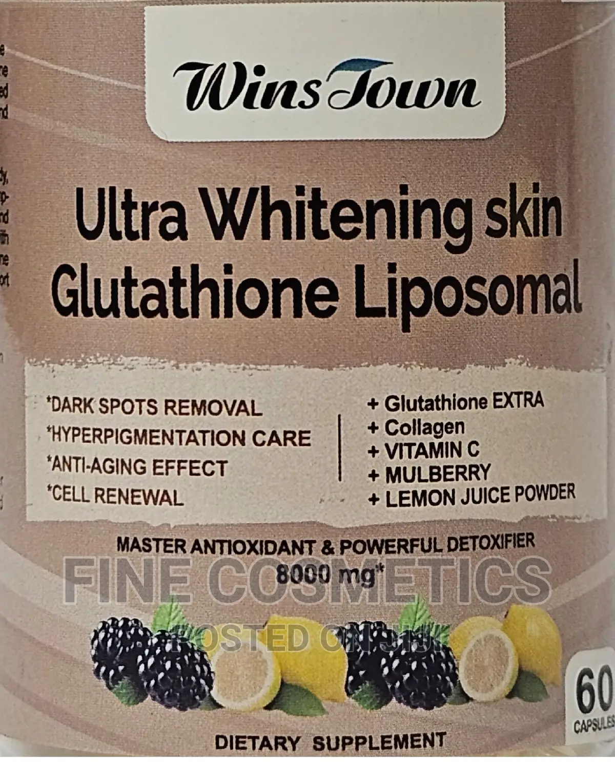 Ultra Skin Whitening Liposomal Glutathione + Collagen 60caps
