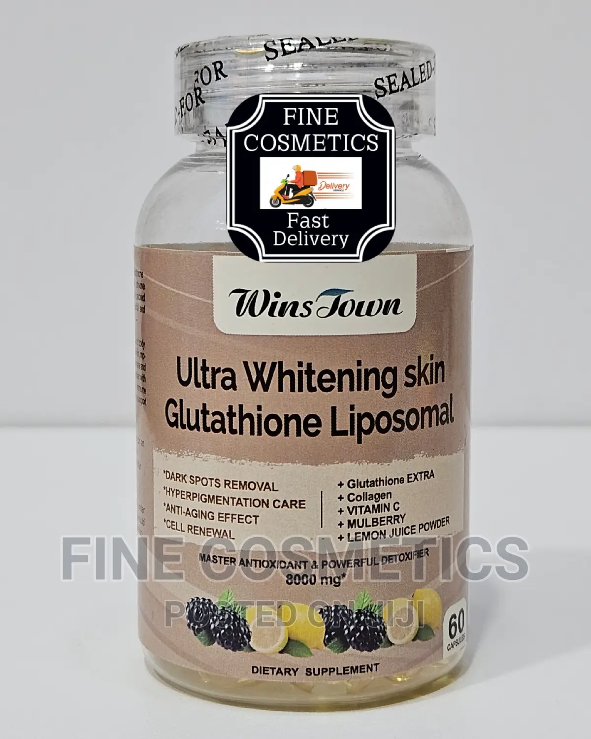 Ultra Skin Whitening Liposomal Glutathione + Collagen 60caps
