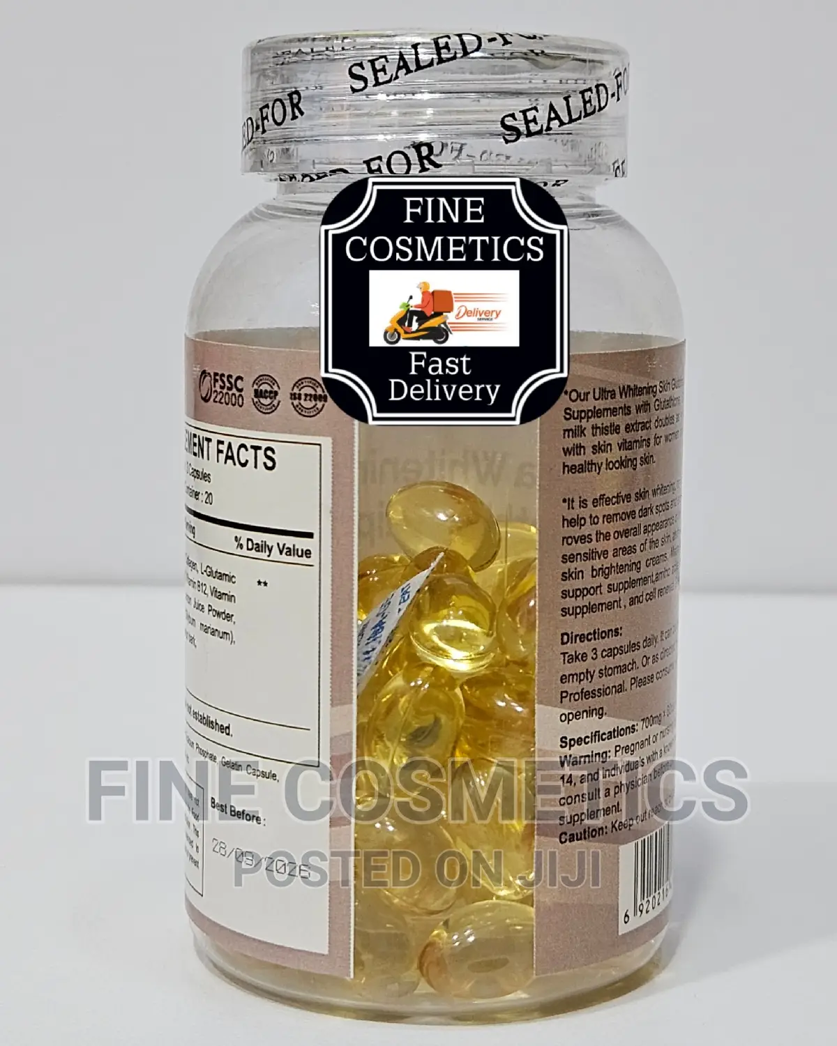 Ultra Skin Whitening Liposomal Glutathione + Collagen 60caps