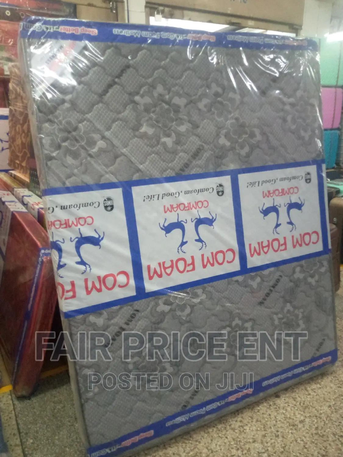 Premium High Density Mattress.5x6x6inches.( Gray)