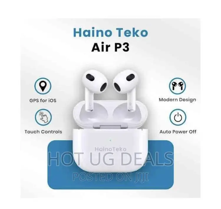Haino Teko Air P3 Wireless Waterproof Earbuds - White