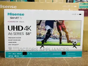 Hisense 58inches UHD Smart Tv Powered by VIDAA