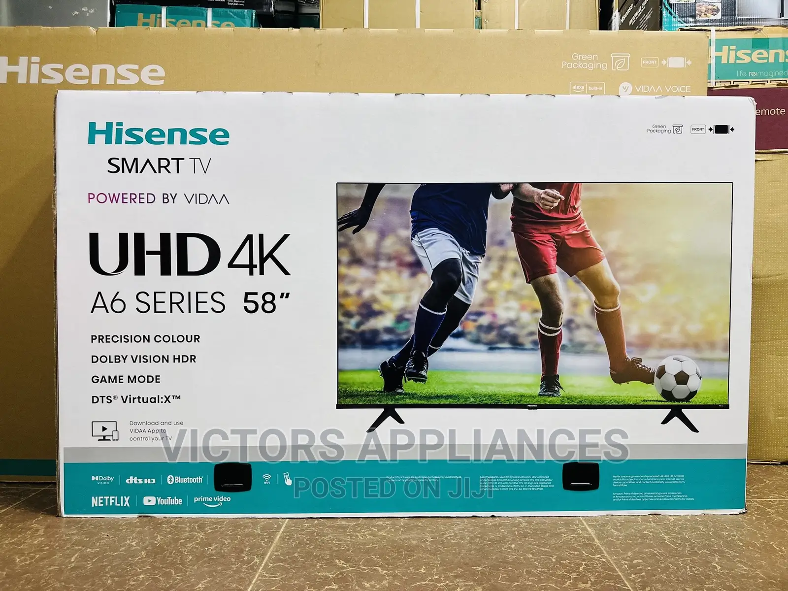 Hisense 58inch UHD Smart Tv Frameless Powered by VIDAA