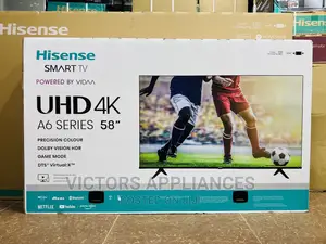 Hisense 58inch UHD Smart Tv Frameless Powered by VIDAA