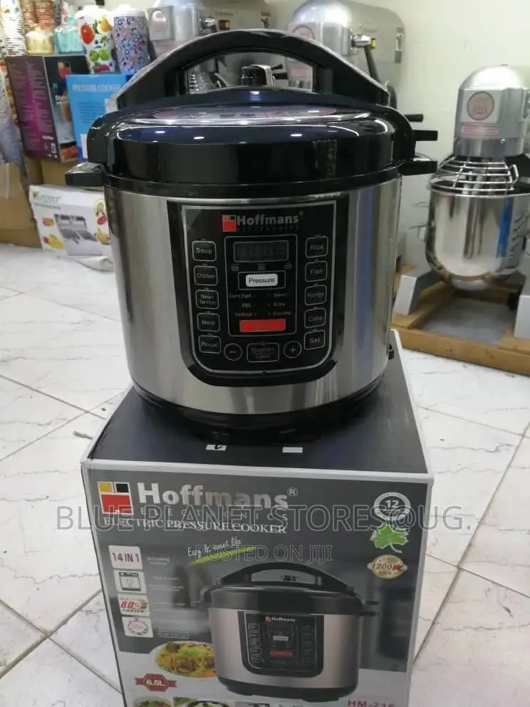Hoffmans 6.5litres \\ 14_in_1 Pressure Cookers \\ 1200w \\ Hm-716