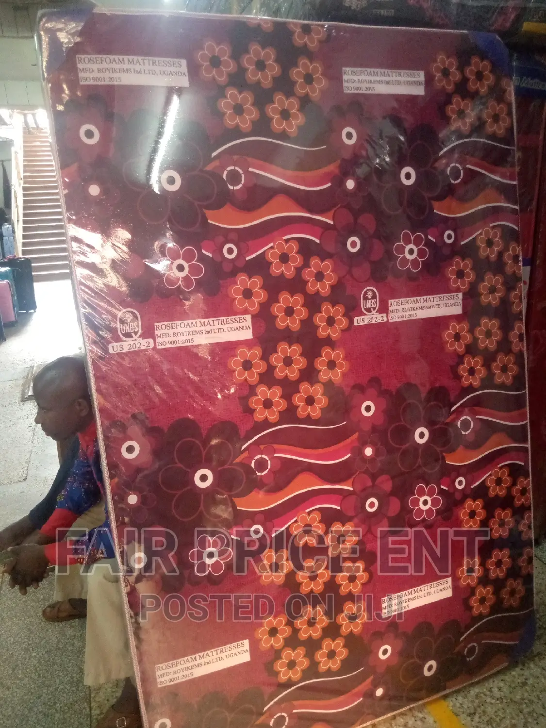 Rosefoam Mattresss Sealed Cover.5x6x6inches.( Brown)
