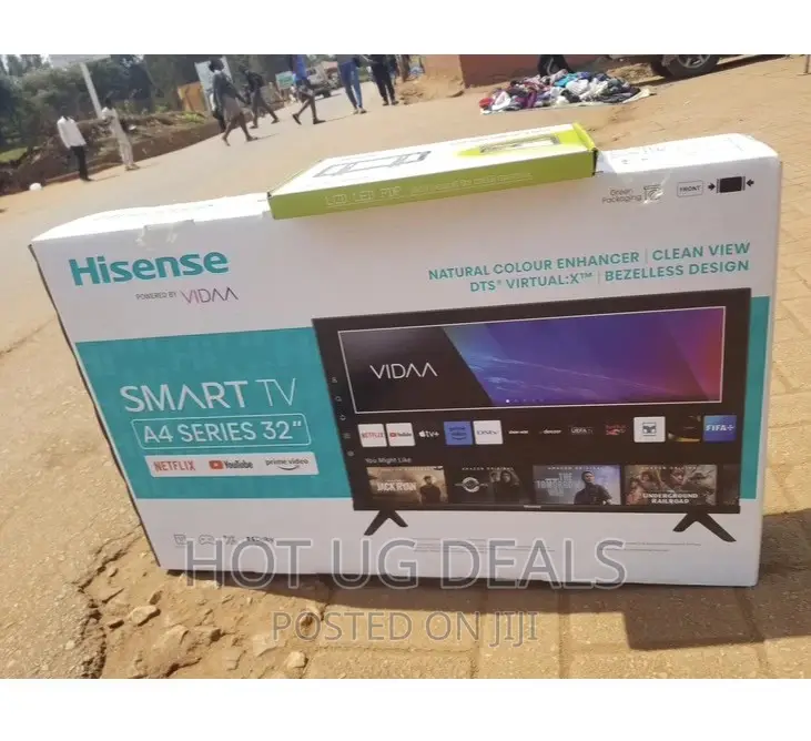 Hisense 32" Inch Frameless Flat Screen Smart Tv Series-black