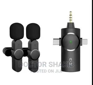 3-in-1 Wireless Lavalier Mini Microphone