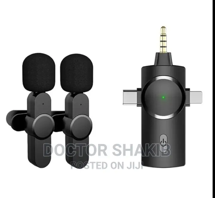 3-in-1 Wireless Lavalier Mini Microphone