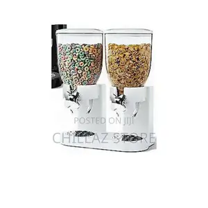 Double Cereal Dispenser.