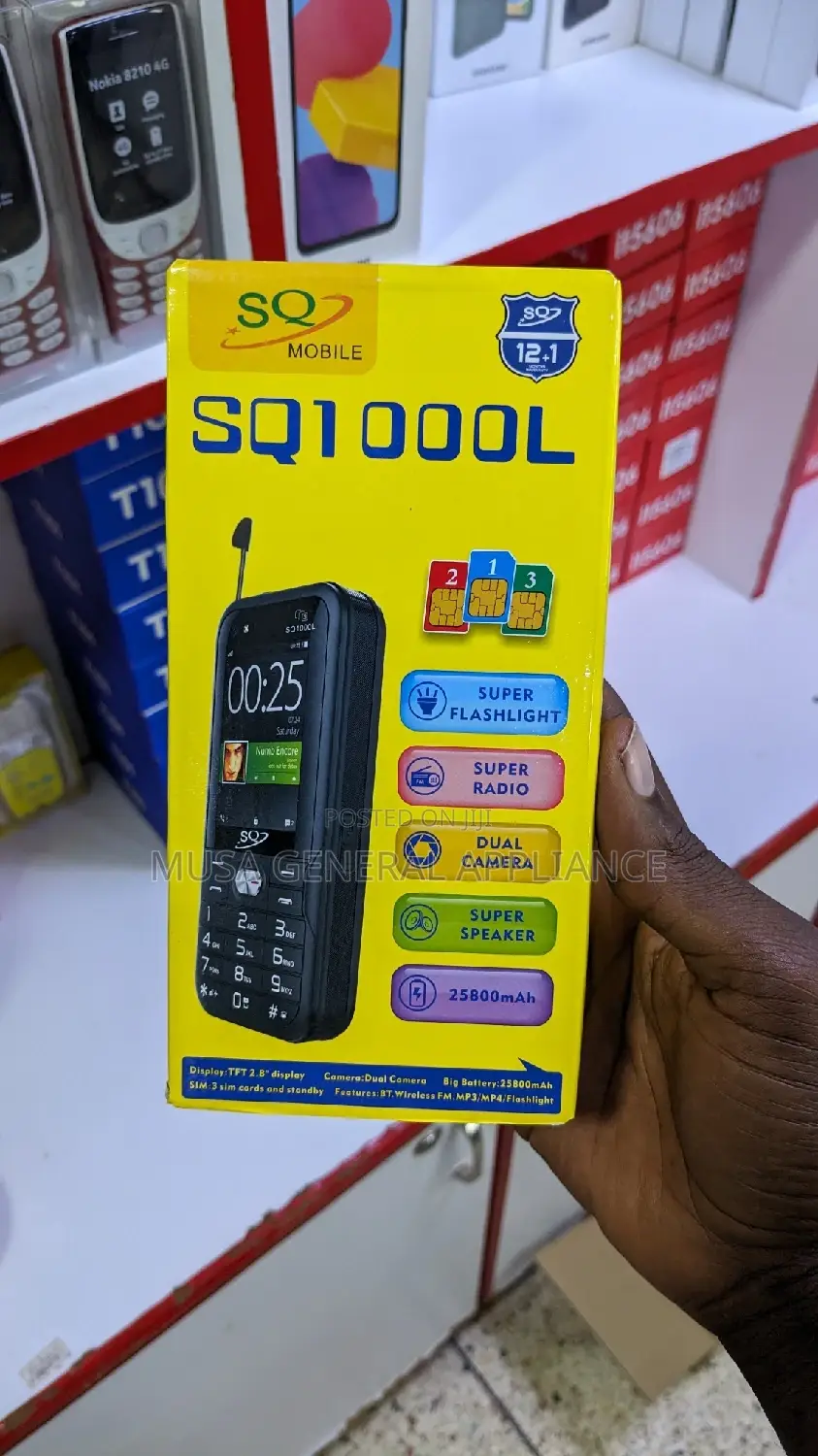 New SQ 1000L 8 GB Black