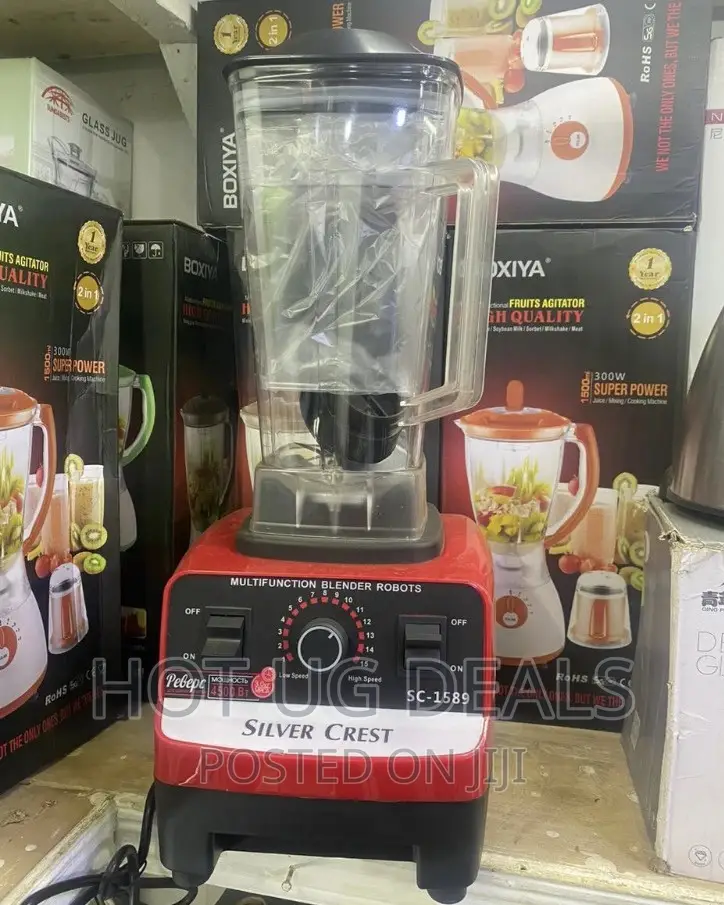 Silver Crest Premium Commercial Blender, 2L - Red