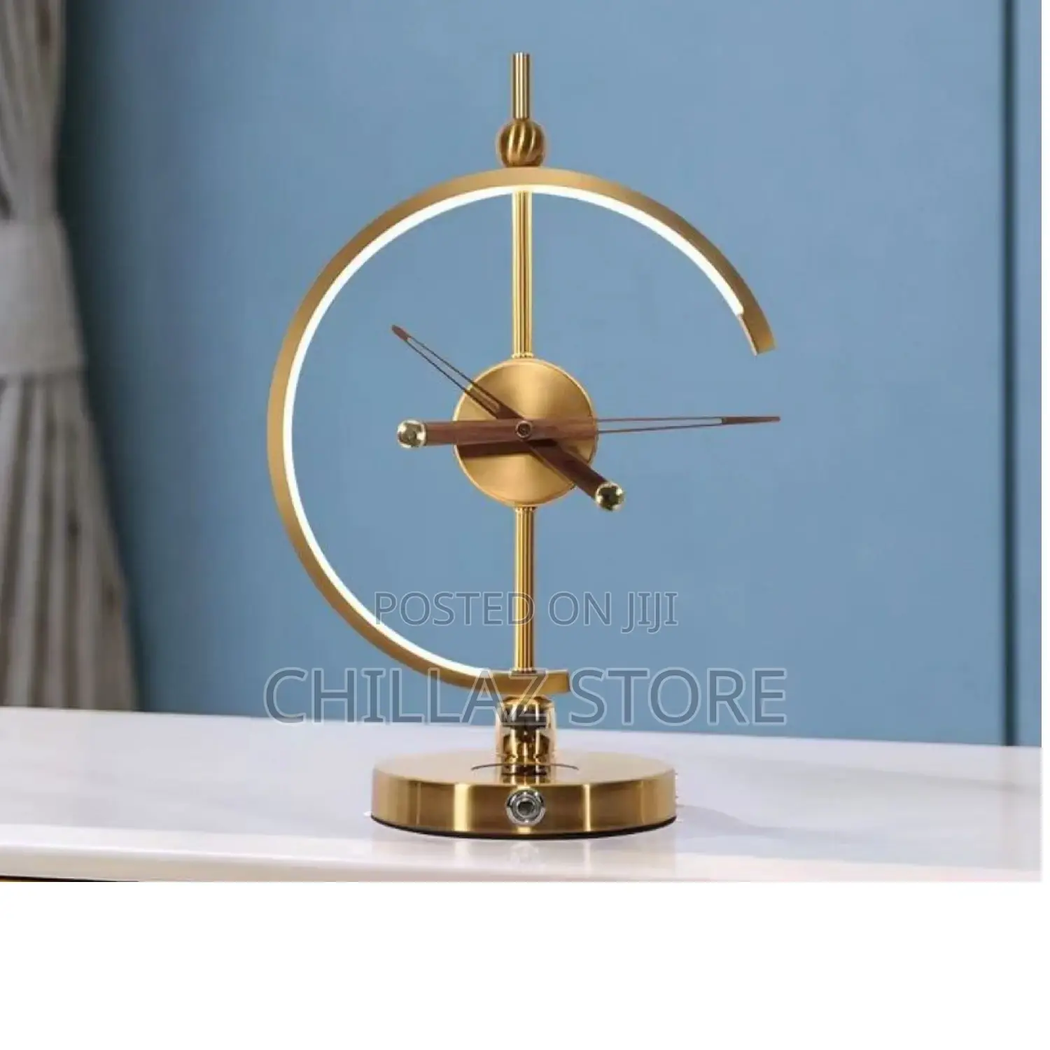 Stylish Bedside Lamp With Wireless Charging Base .