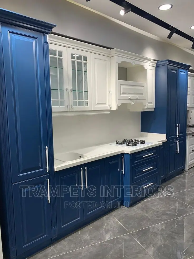 Kitchen Cabinets Blue and White Cabinets Call