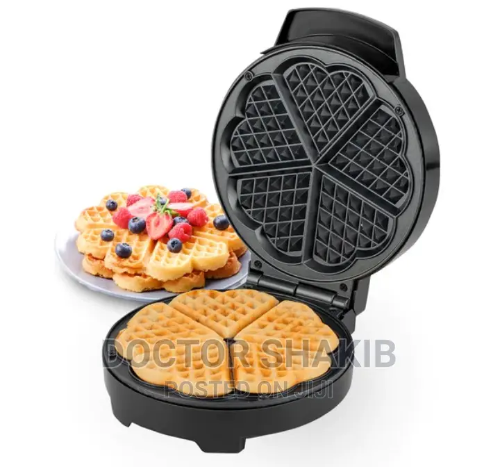 1000W Heart Waffle Maker