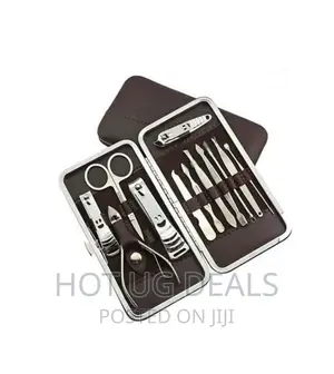 12 PCS Pedicure Manicure Set Nail Clippers Grooming Kit