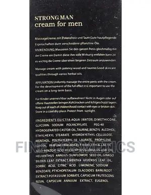 Original STRONG MAN XXL Special Male Enlargement Gel (Pen*S)