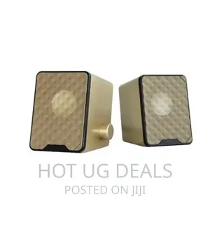 USB Speakers for Laptops and Desktops - Gold