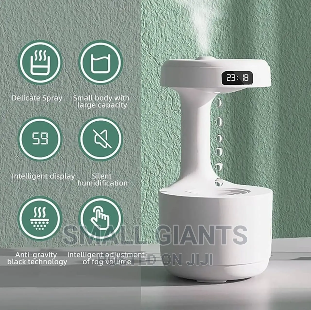 Anti Gravity Water Droplet Humidifier