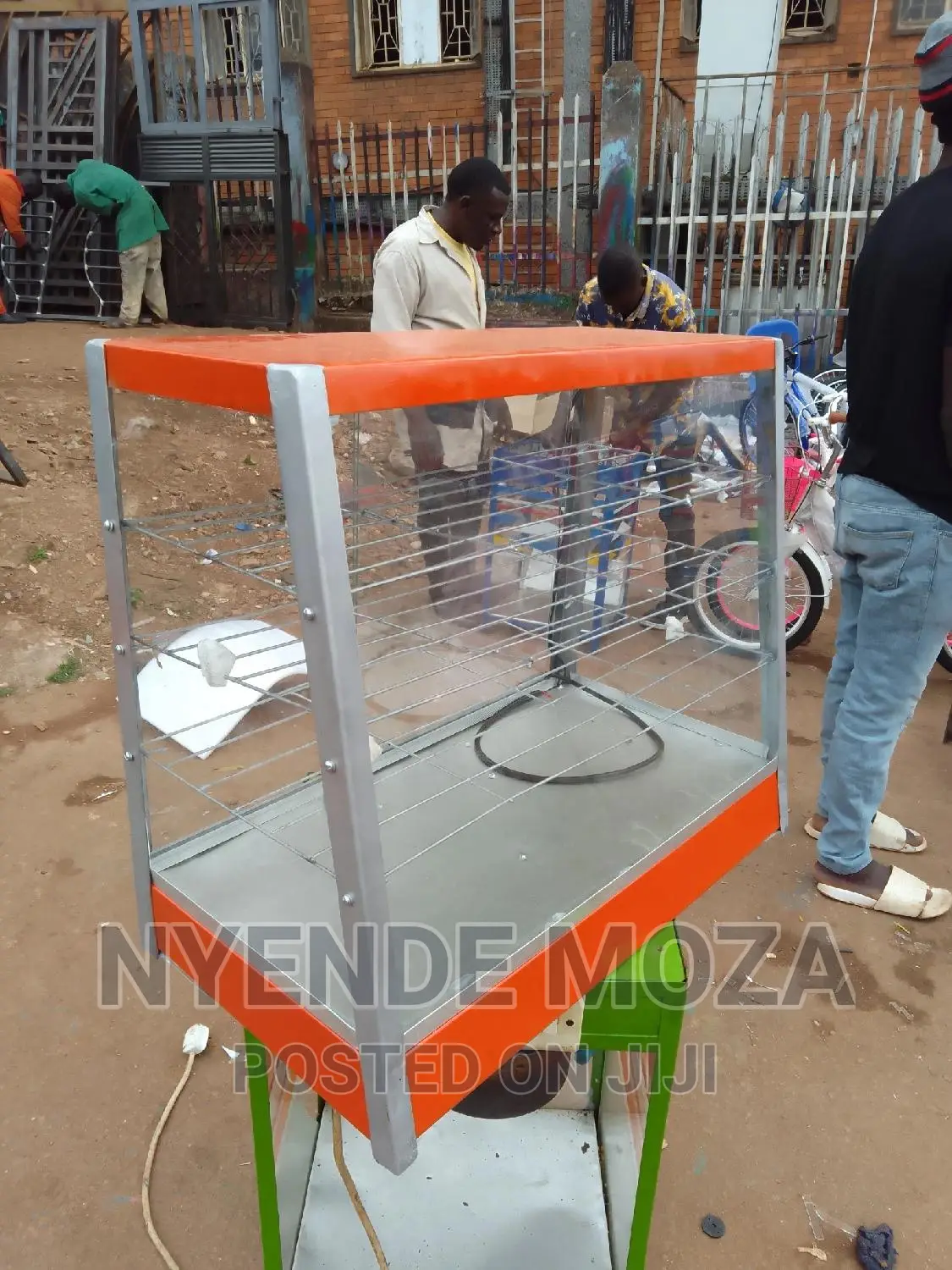 Silver Orange Food Warmer