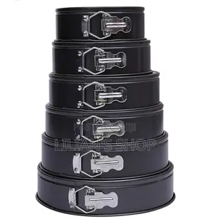 6 Pieces Leakproof Round Cake Moulding Pans