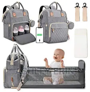 Photo - Baby Diaper Bag And Bed