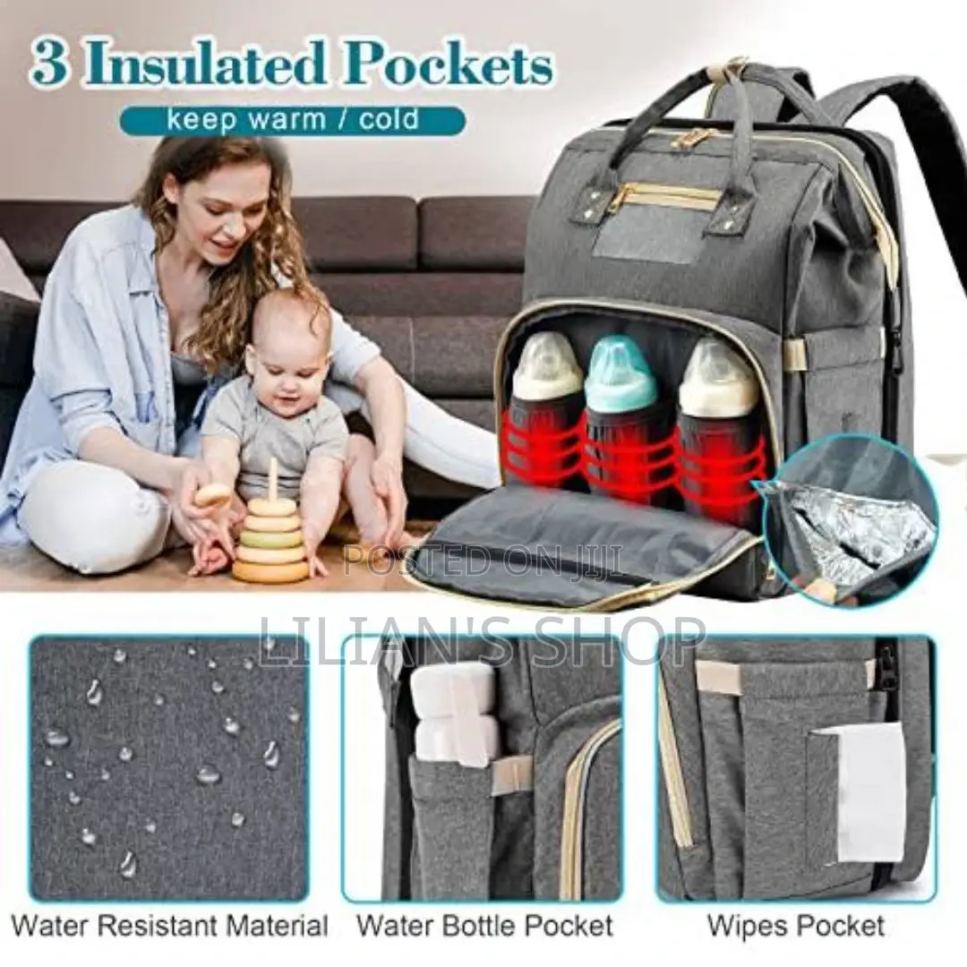 Baby Diaper Bag And Bed