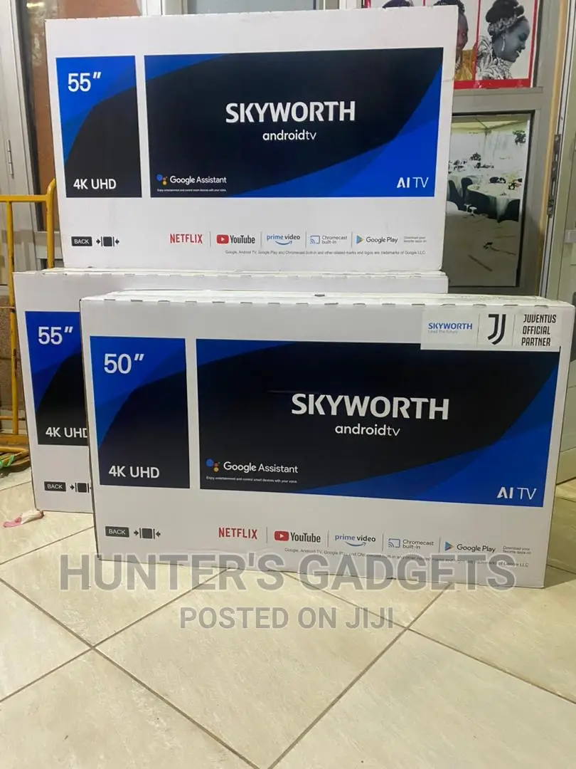 Skyworth 50 Inch Is at 1.3m 55 Inch at 1.7m 65inch at 3.4m