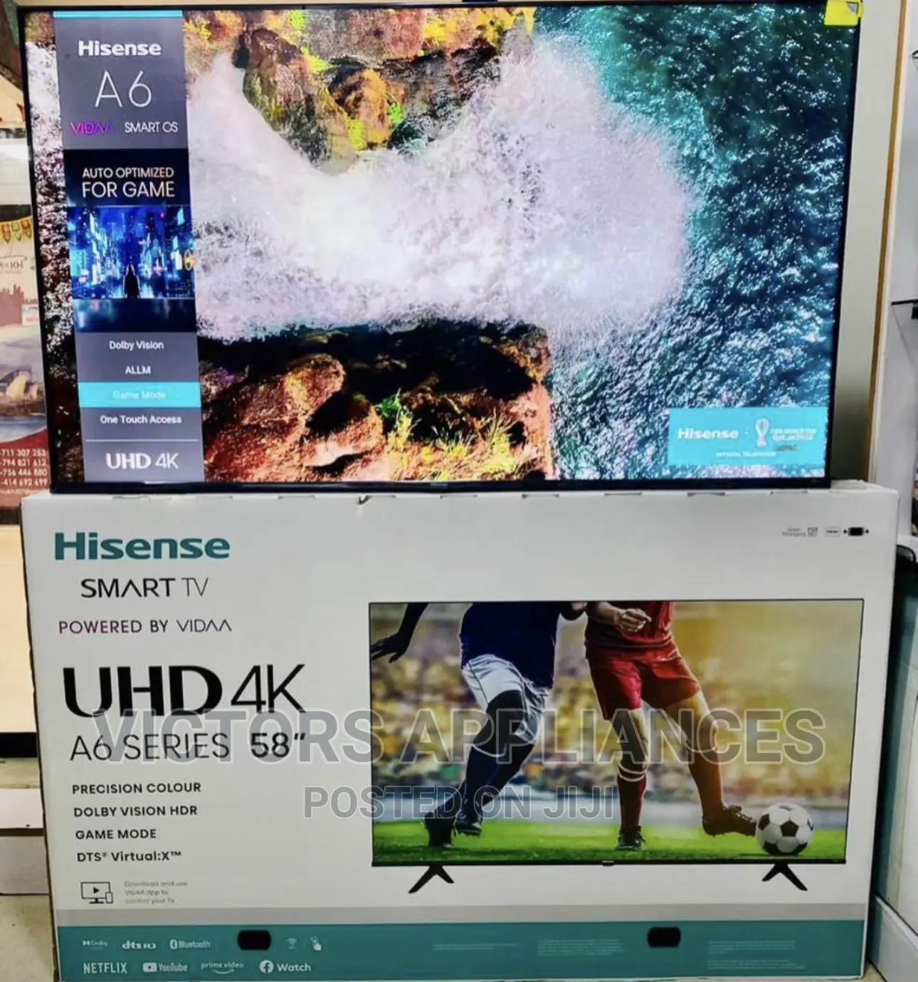 Hisense 58inch UHD Smart Tv A6