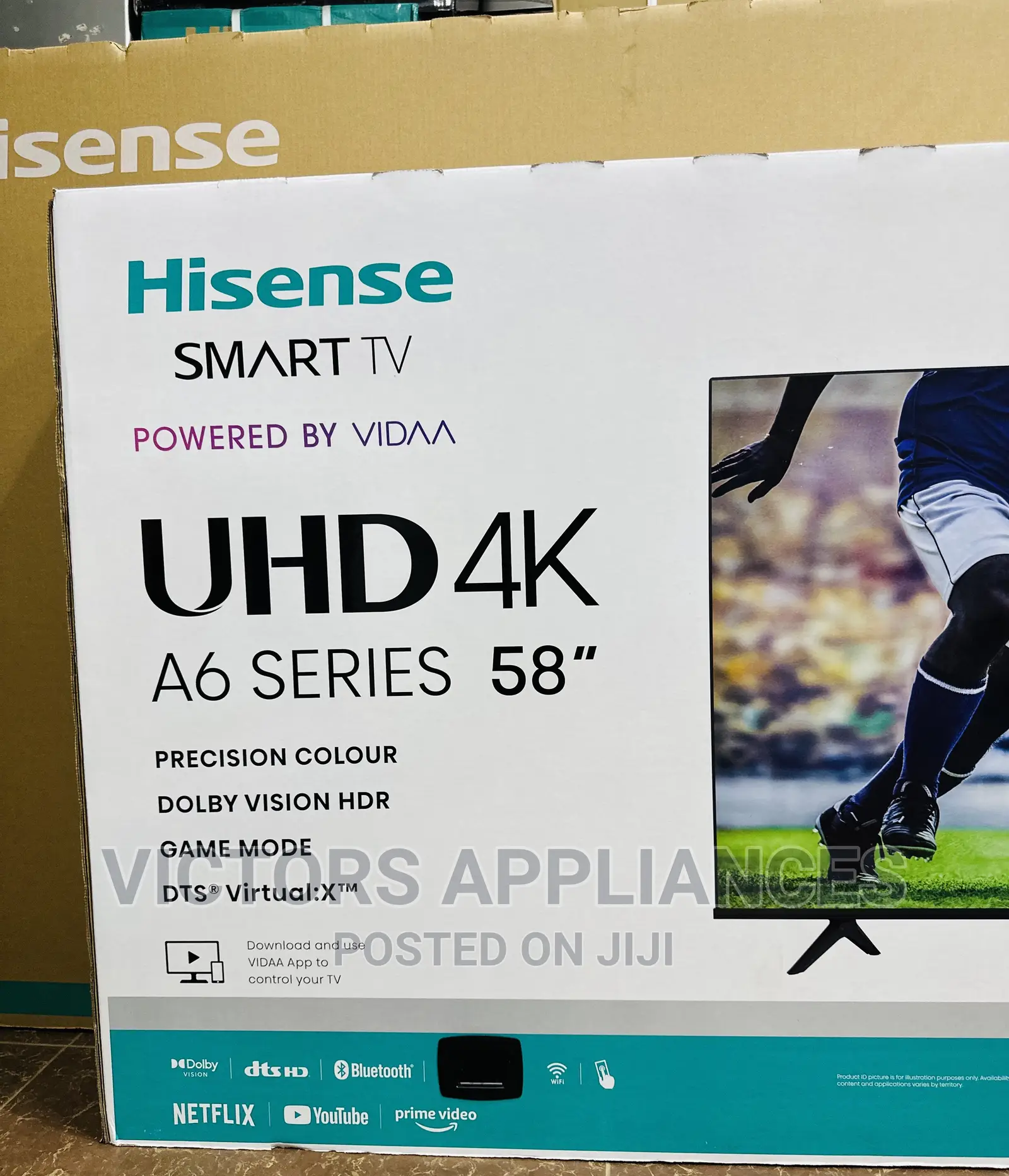 58inch Hisense Smart Tv Powered by VIDAA